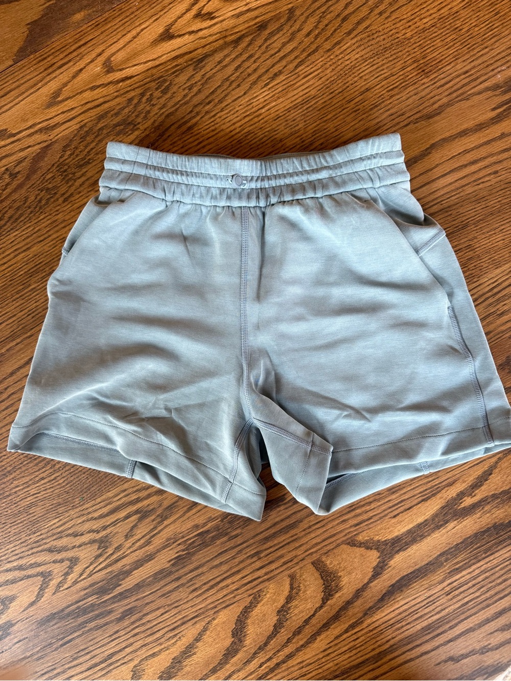 lululemon softstreme high rise Women's Athletic Shorts in Light Sage Blue